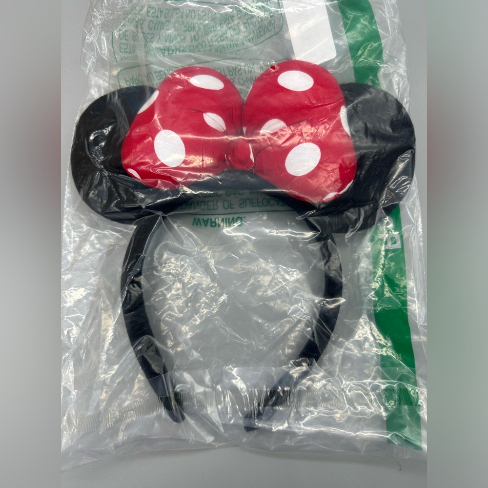 Minni Mouse Ears Headbands for Girls Women, Red Bow Hairbands Headband